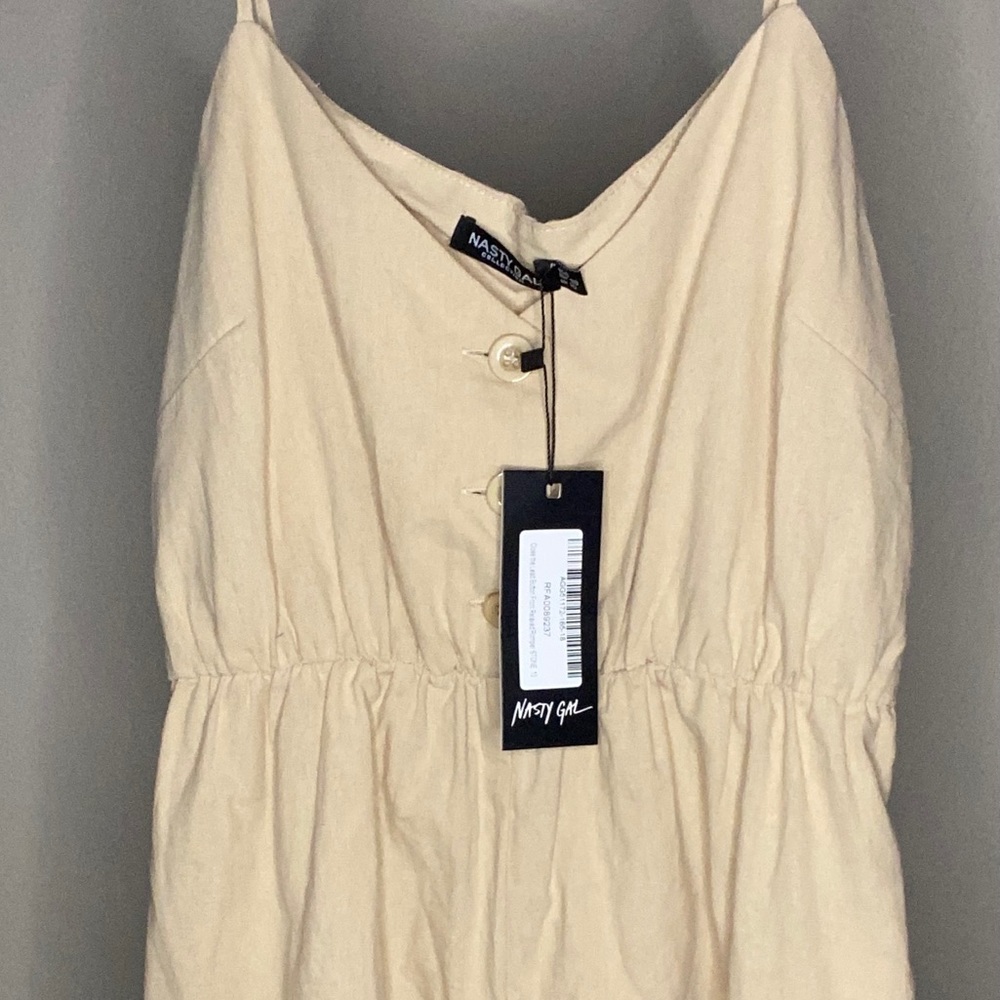 Nasty Gal beige romper